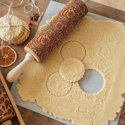 Textured Rolling Pin Embossing Roller