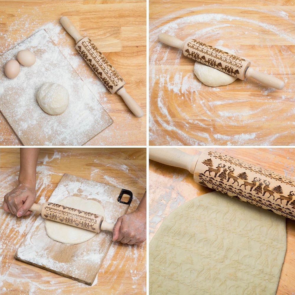 Textured Rolling Pin Embossing Roller