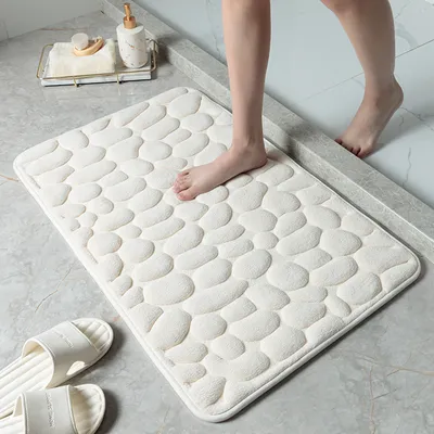 Textured Stone Bathroom Mat Textured Stone Bathroom Mat