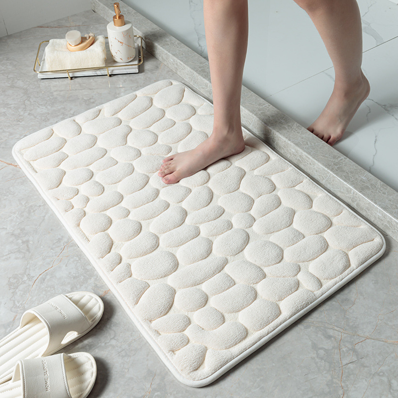 Textured Stone Bathroom Mat Textured Stone Bathroom Mat