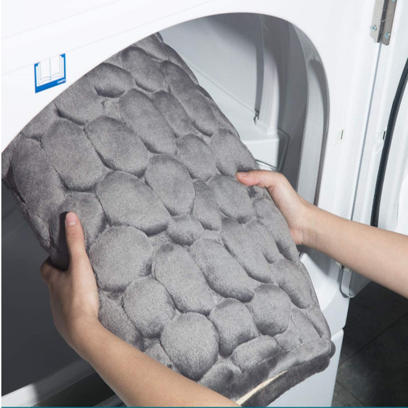 Textured Stone Bathroom Mat Textured Stone Bathroom Mat