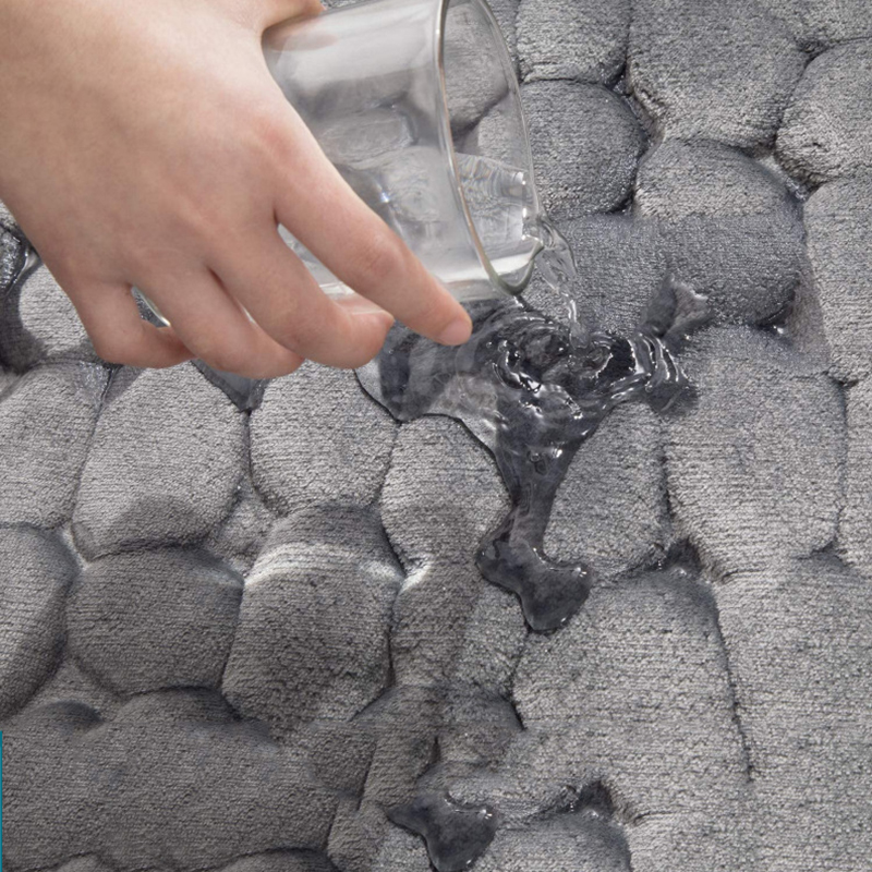 Textured Stone Bathroom Mat Textured Stone Bathroom Mat