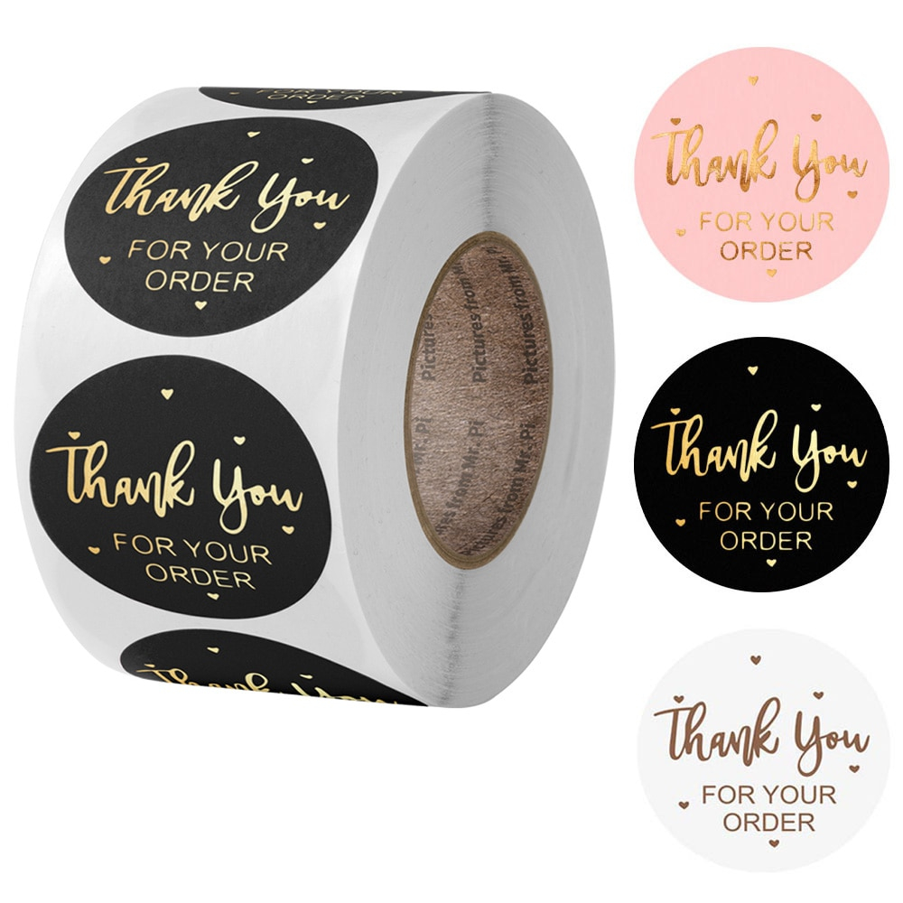 Thank You Labels Stationery Stickers (500 pcs)