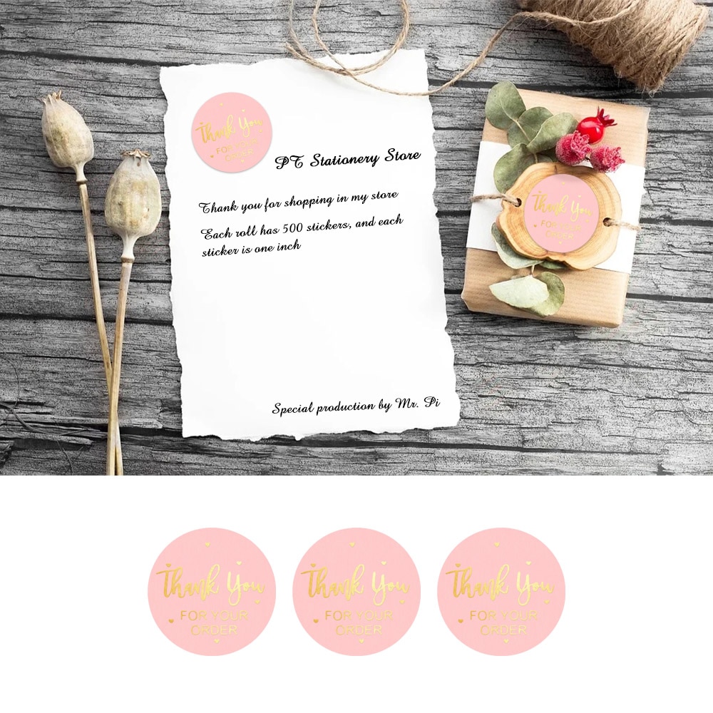 Thank You Labels Stationery Stickers (500 pcs) Thank You Labels Stationery Stickers (500 pcs)
