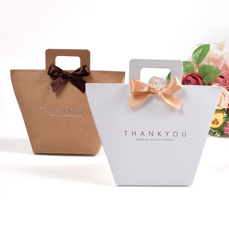 Thank You Paper Bags with Handles (5Pcs) Thank You Paper Bags with Handles (5Pcs)