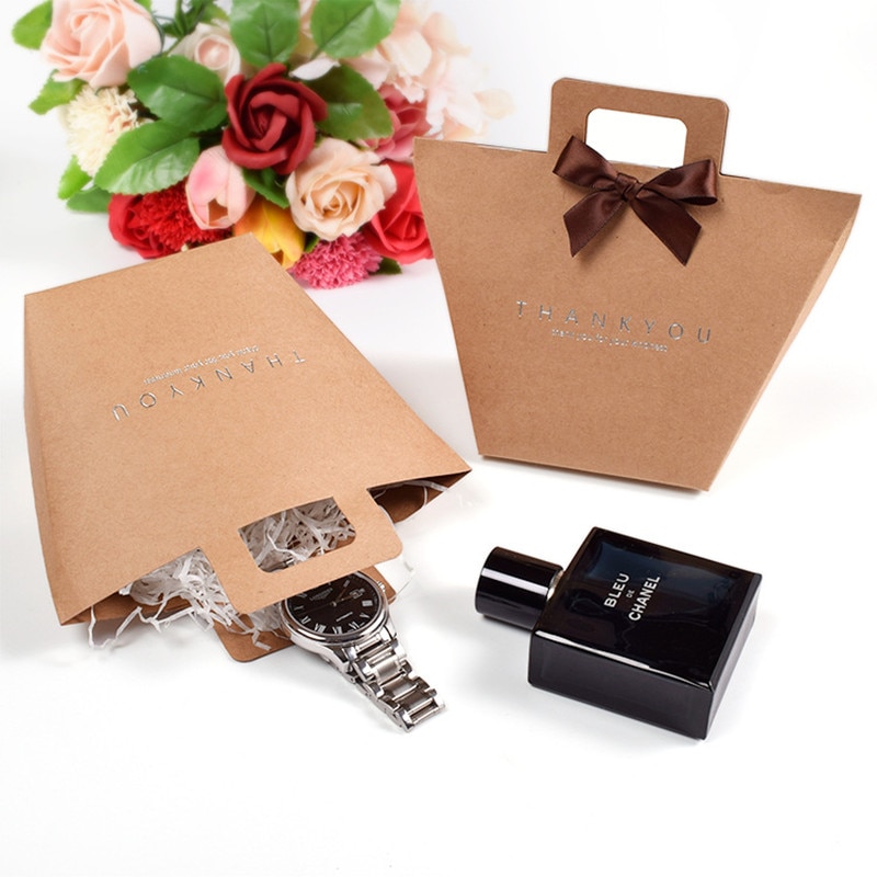 Thank You Paper Bags with Handles (5Pcs) Thank You Paper Bags with Handles (5Pcs)