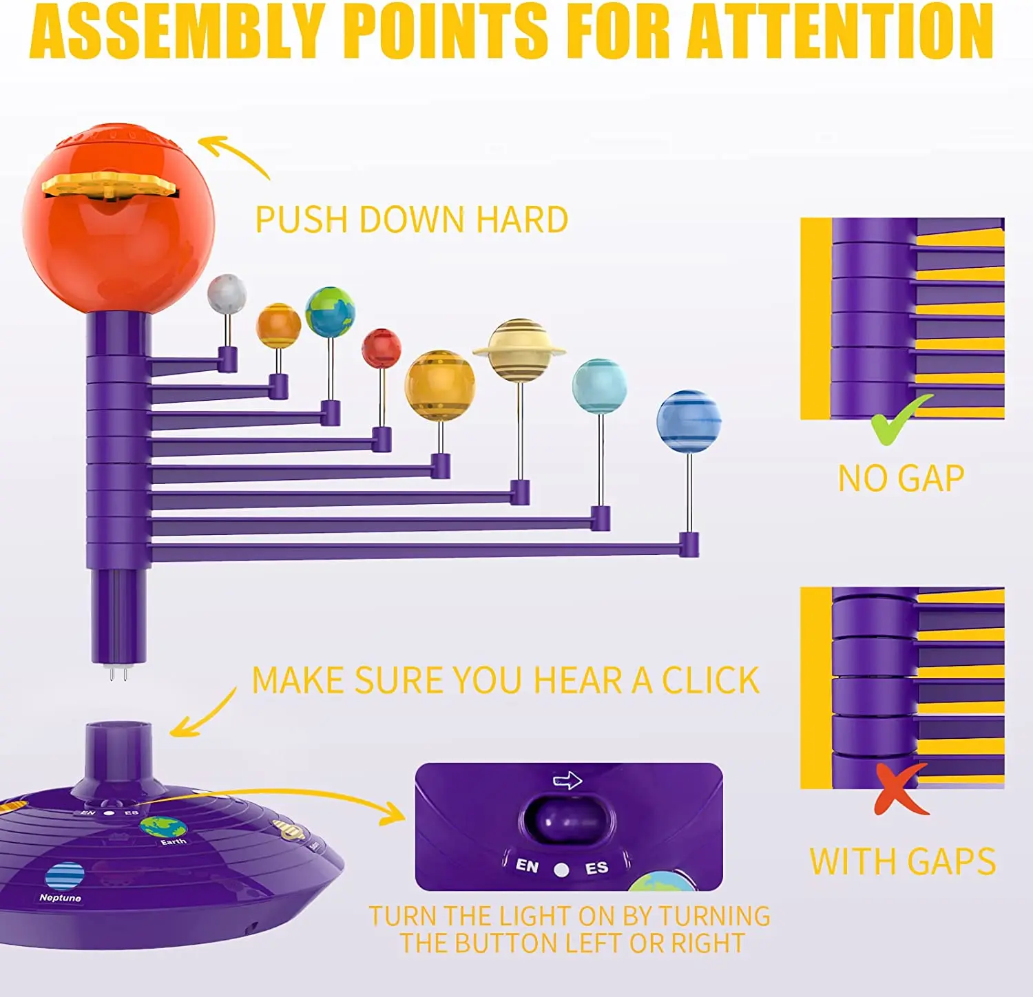 The Solar System Planetary Model Rotates Eight Planets Projection 3D Astronomical Apparatus To Teach Children Science The Solar System Planetary Model Rotates Eight Planets Projection 3D Astronomical Apparatus To Teach Children Science