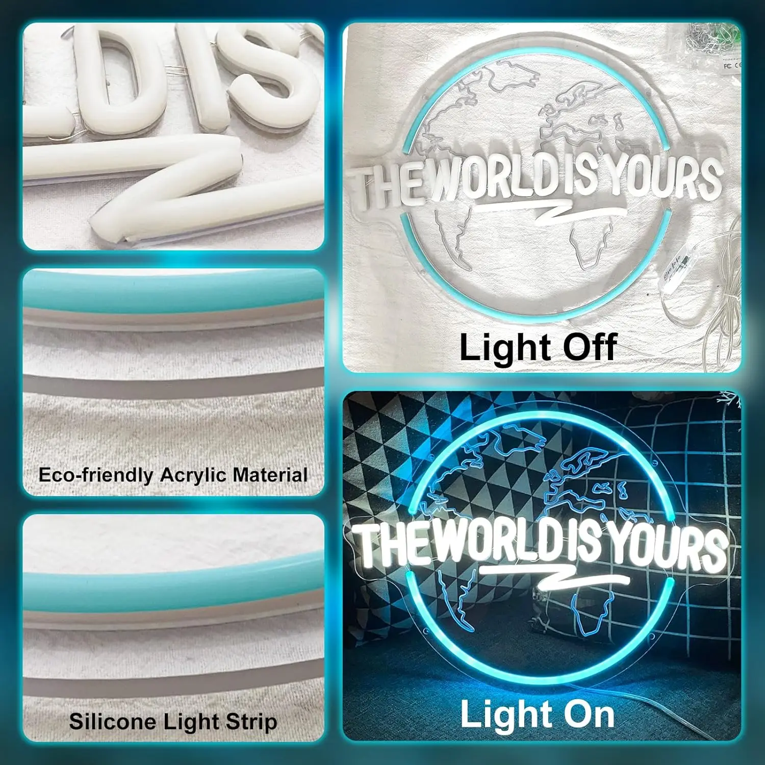 The World Is Yours Neon Sign Carved Planet LED Neon Light Sign for Office Wedding Man Cave Game Room Wall Decor The World Is Yours Neon Sign Carved Planet LED Neon Light Sign for Office Wedding Man Cave Game Room Wall Decor