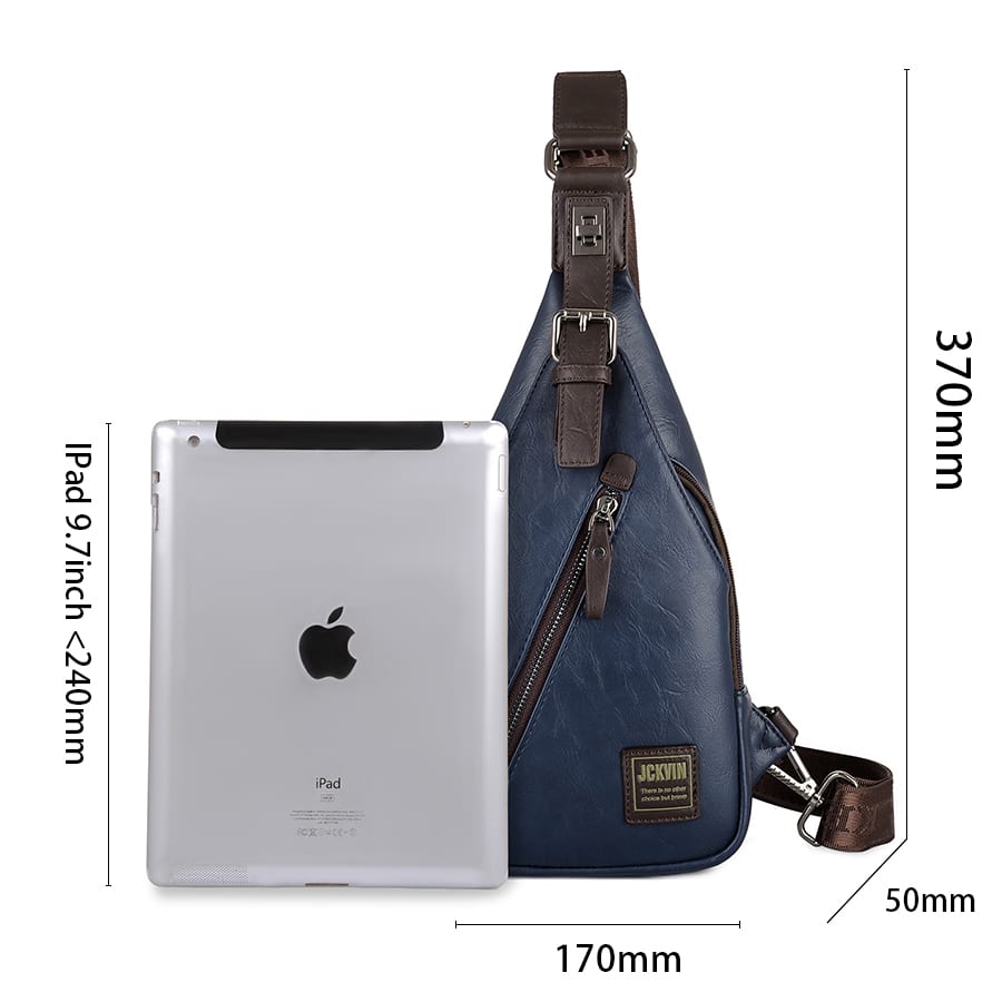Theftproof Leather Chest Man Bag Theftproof Leather Chest Man Bag