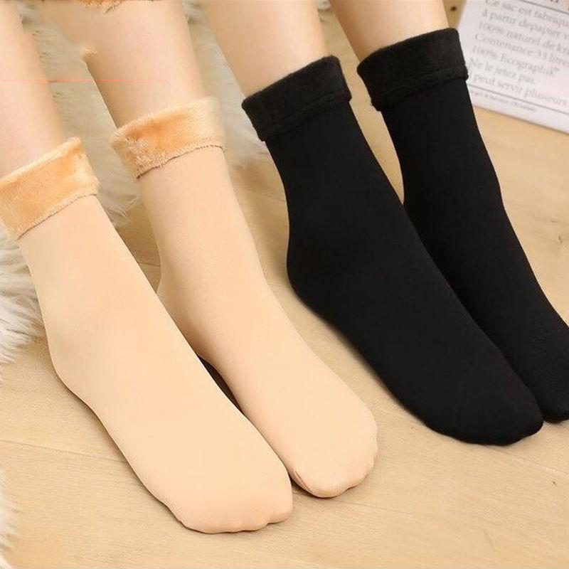 Thermal Fleece Lined Socks for Winter