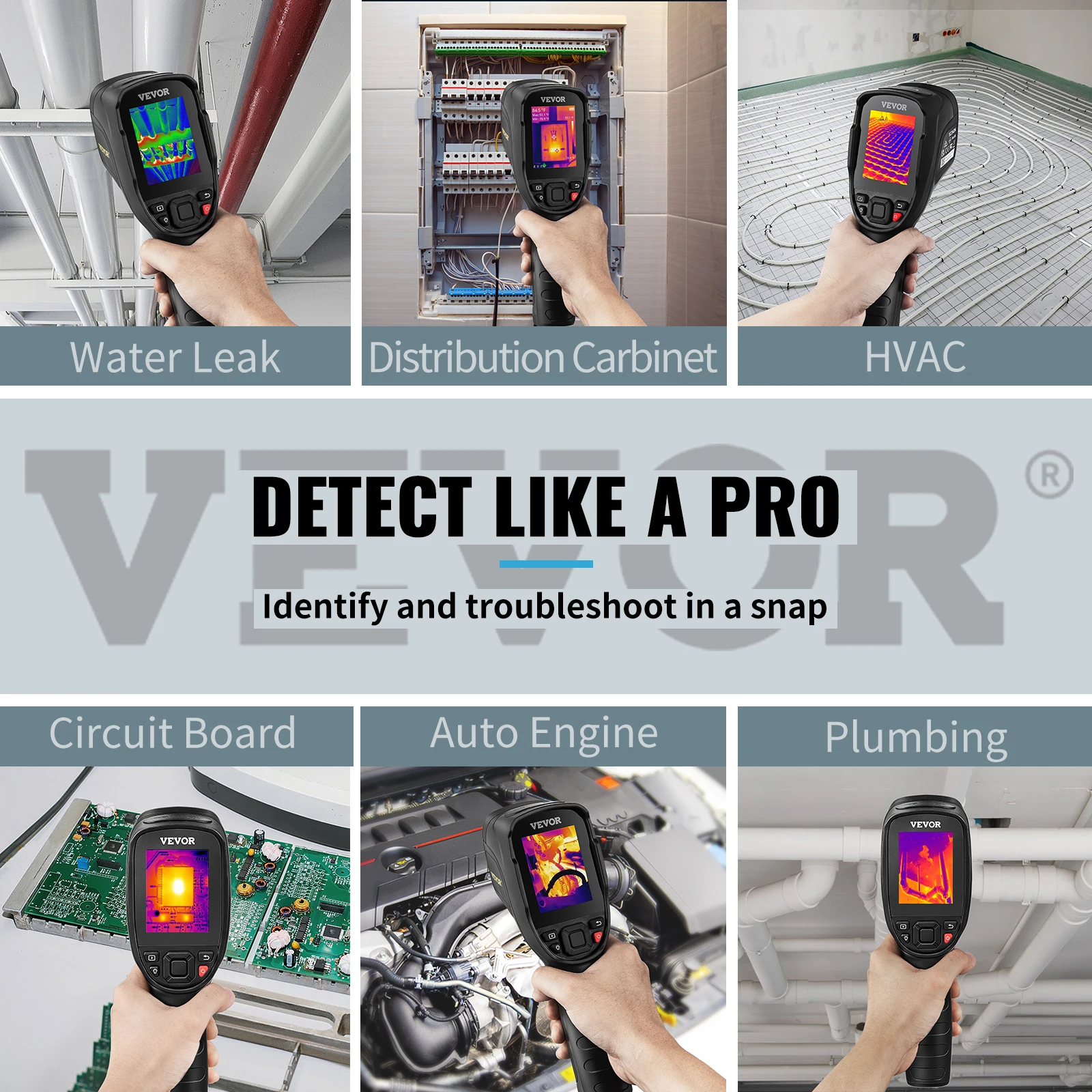 Thermal Imaging Camera 240×180 IR High Resolution Professional Infrared Thermal Imager for Repair Pipeline Detection PCB