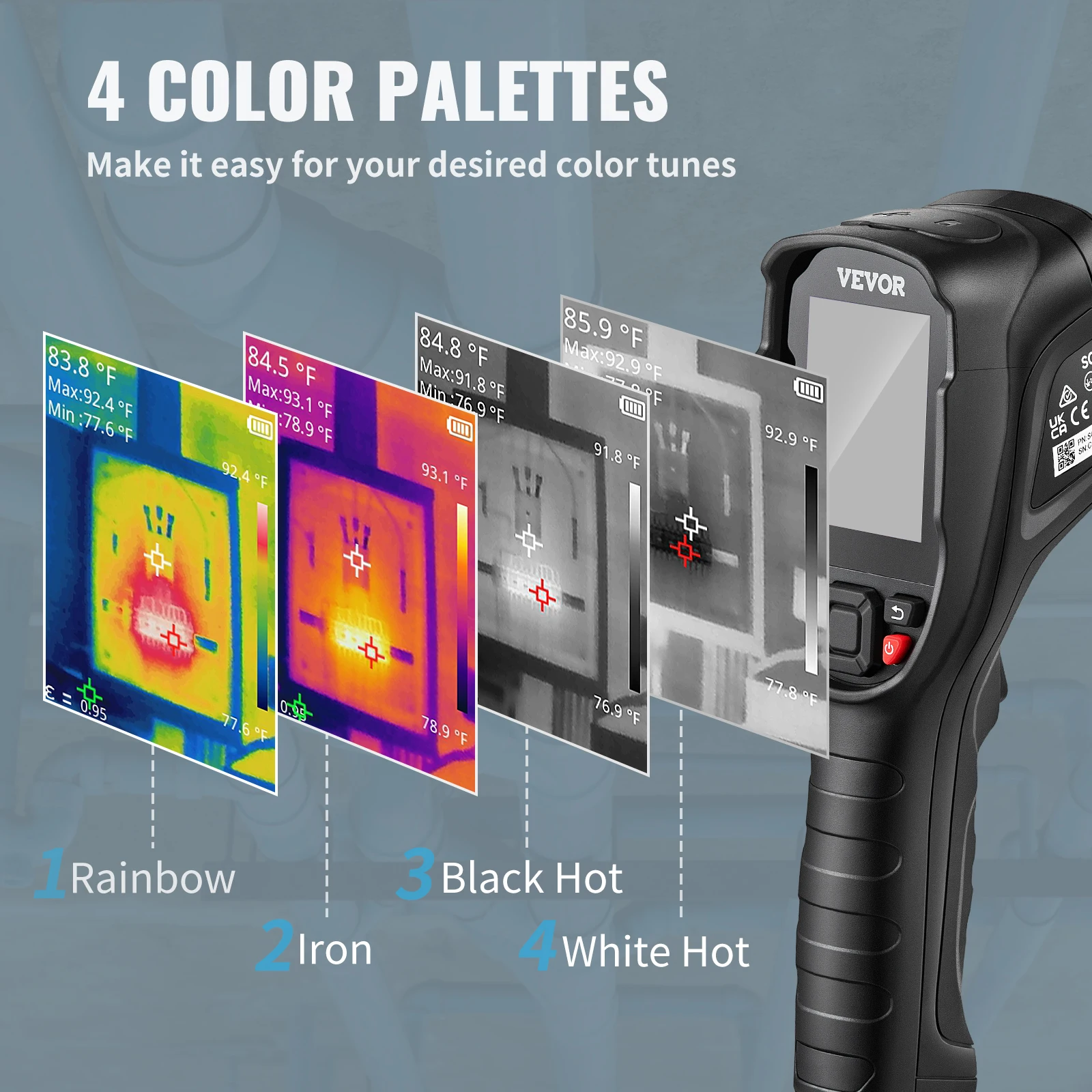 Thermal Imaging Camera 240×180 IR High Resolution Professional Infrared Thermal Imager for Repair Pipeline Detection PCB