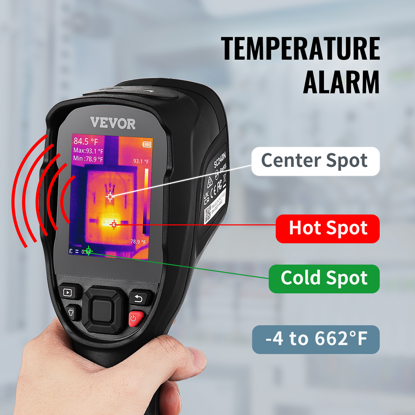 Thermal Imaging Camera 240×180 IR High Resolution Professional Infrared Thermal Imager for Repair Pipeline Detection PCB