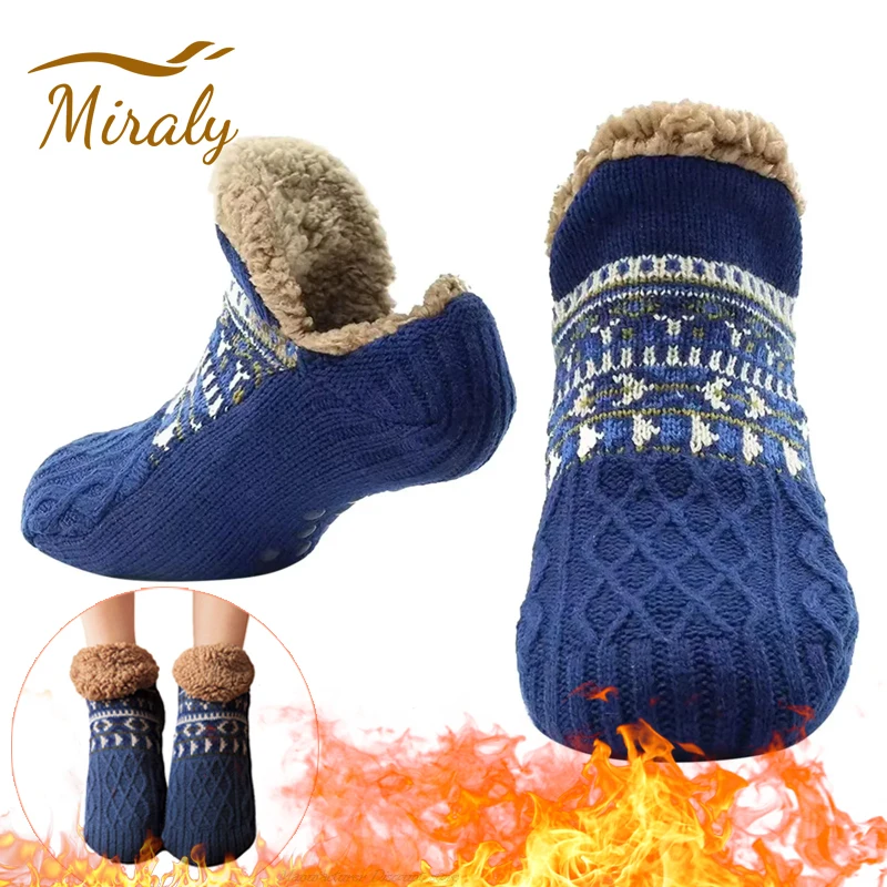 Thermal Mens Fluffy Slipper Socks Winter Warm Women Short Cotton Thickened Home Sleeping Soft Non Slip Grip Fuzzy Floor Thermal Mens Fluffy Slipper Socks Winter Warm Women Short Cotton Thickened Home Sleeping Soft Non Slip Grip Fuzzy Floor