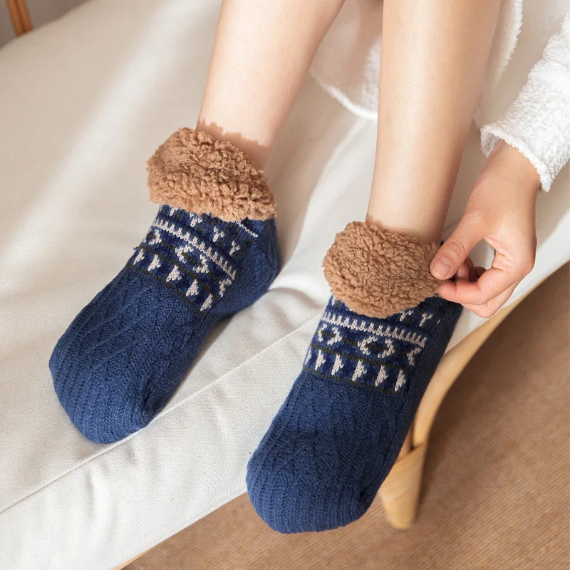 Thermal Mens Fluffy Slipper Socks Winter Warm Women Short Cotton Thickened Home Sleeping Soft Non Slip Grip Fuzzy Floor Thermal Mens Fluffy Slipper Socks Winter Warm Women Short Cotton Thickened Home Sleeping Soft Non Slip Grip Fuzzy Floor