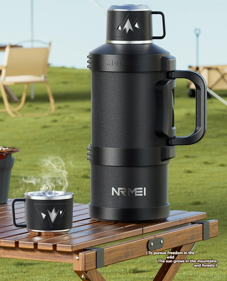 Thermos Insulated Water Bottle Stainless Steel Vacuum Flasks Large Tea Bottle Hot Water Bottle/Cold Outdoor Coffee