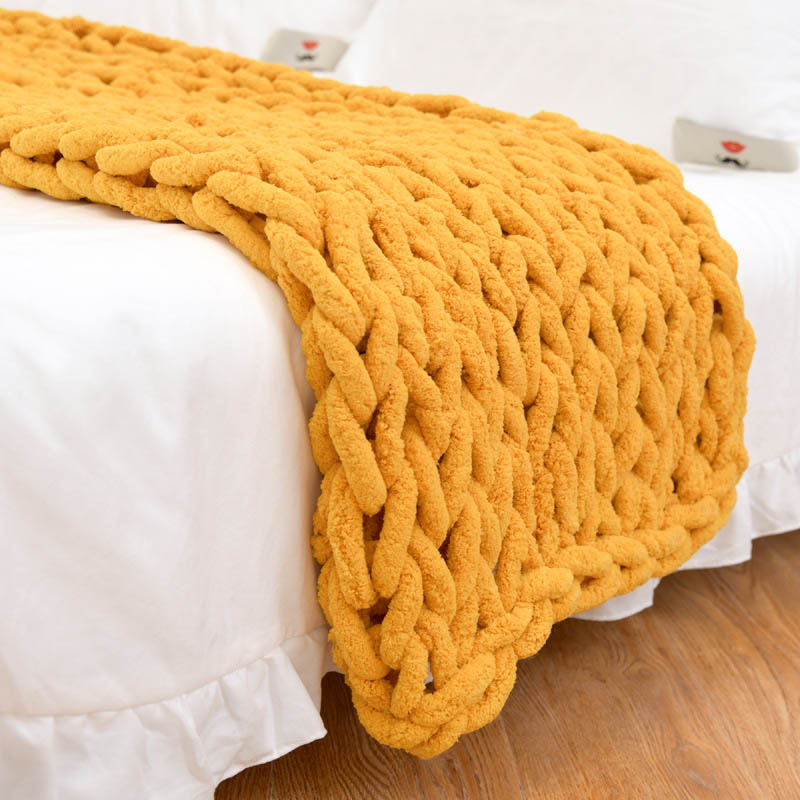 Thick Soft Large Knitted Blanket Thick Soft Large Knitted Blanket