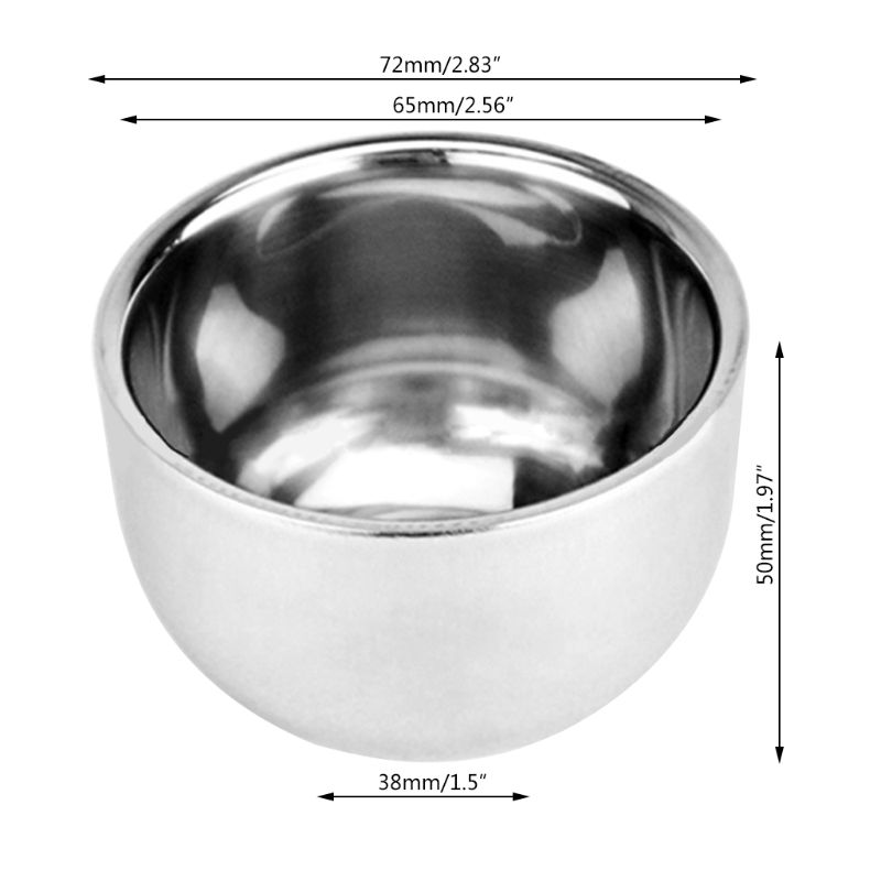 Thick Wall Stainless Steel Shaving Bowl Thick Wall Stainless Steel Shaving Bowl