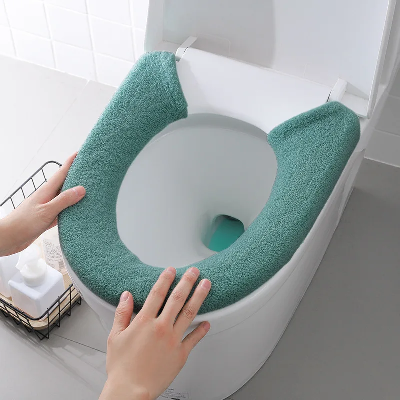 Thickened Toilet Cover Extra Thick Toilet Pad Large Universal Toilet Pad Button Toilet Pad