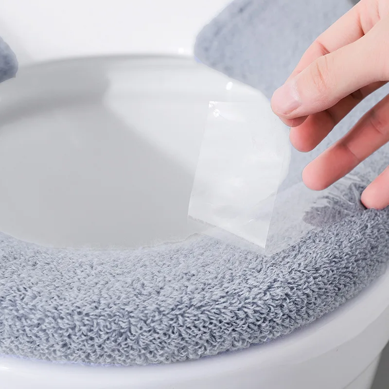 Thickened Toilet Cover Extra Thick Toilet Pad Large Universal Toilet Pad Button Toilet Pad