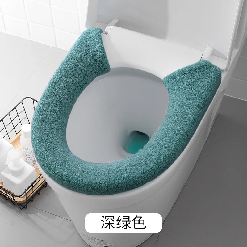 Thickened Toilet Cover Extra Thick Toilet Pad Large Universal Toilet Pad Button Toilet Pad