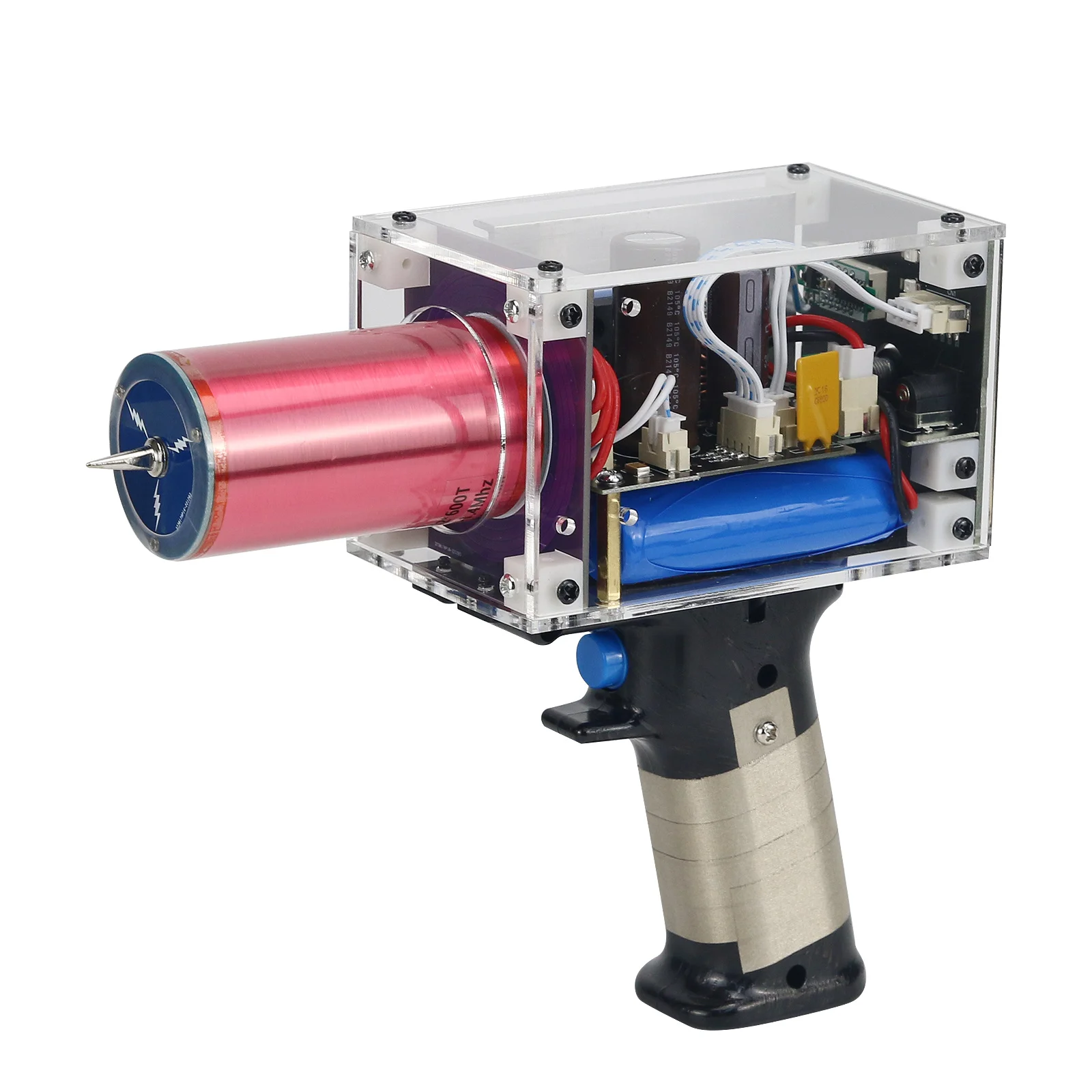 Third Generation Plus Official Enhanced Version 80W 6A Tesla Coil Gun Handheld Magnetic Energy Generator with Power Third Generation Plus Official Enhanced Version 80W 6A Tesla Coil Gun Handheld Magnetic Energy Generator with Power