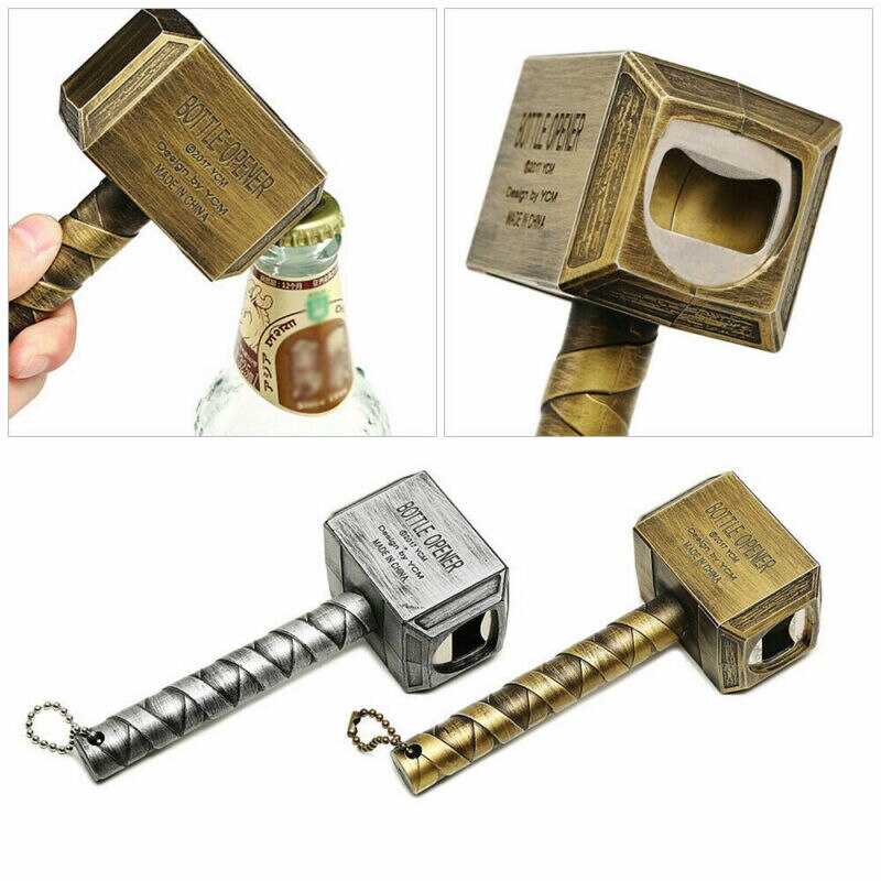 Thor Bottle Opener Hammer Keychain