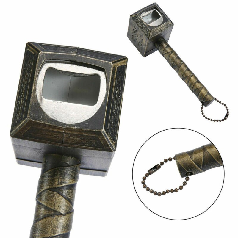 Thor Bottle Opener Hammer Keychain