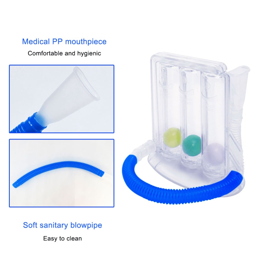 Three Ball Instrument Breath Training Student Vital Capacity Measuring Instrument Lung Function Exercise Rehabilitation Three Ball Instrument Breath Training Student Vital Capacity Measuring Instrument Lung Function Exercise Rehabilitation