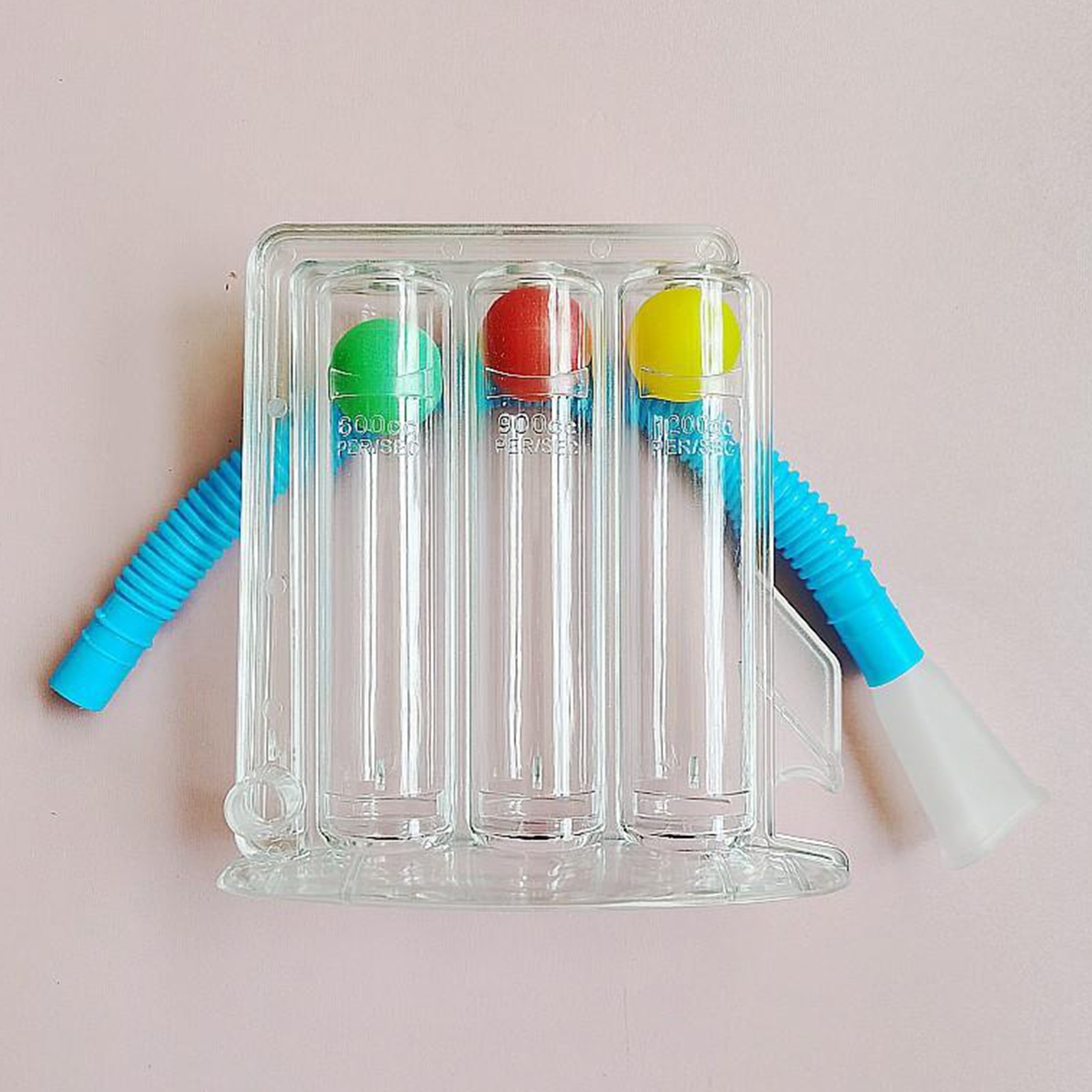 Three Ball Spirometer Lung Exerciser