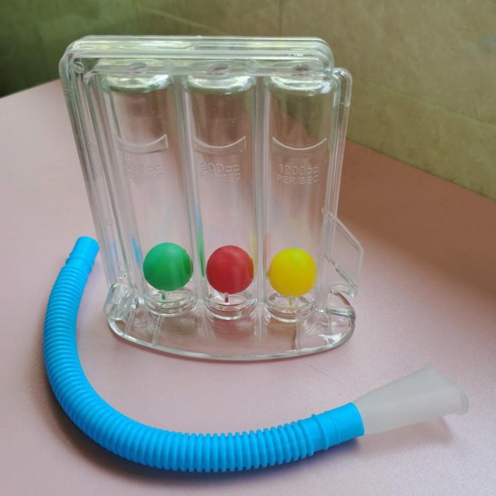 Three Ball Spirometer Lung Exerciser