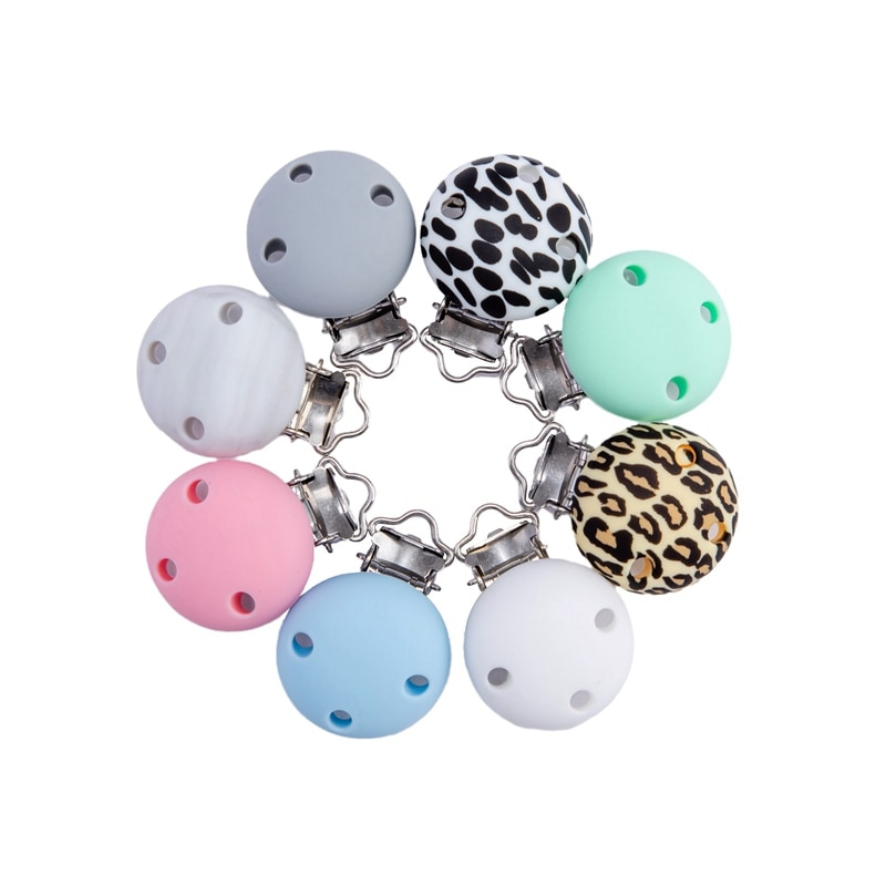 Three Hole Baby Pacifier Clips (4 pcs) Three Hole Baby Pacifier Clips (4 pcs)