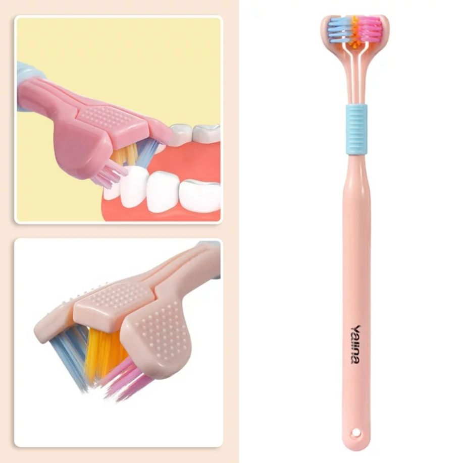 Three Sided Soft Hair Tooth Toothbrush Adult Toothbrush Ultra Fine Soft Bristle Oral Care Safety Teeth Brush for Oral Three Sided Soft Hair Tooth Toothbrush Adult Toothbrush Ultra Fine Soft Bristle Oral Care Safety Teeth Brush for Oral