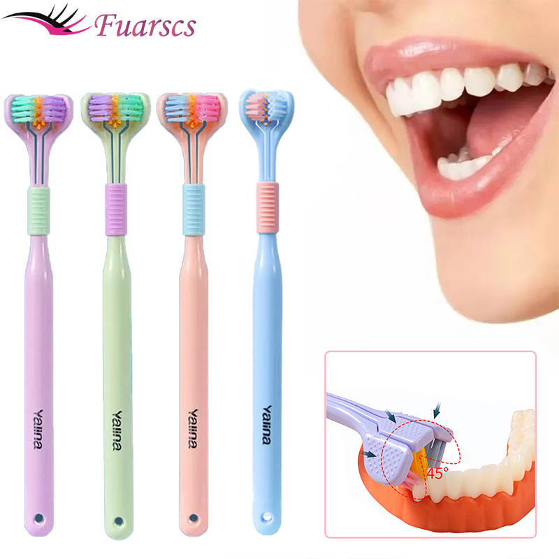 Three Sided Soft Hair Tooth Toothbrush Adult Toothbrush Ultra Fine Soft Bristle Oral Care Safety Teeth Brush for Oral Three Sided Soft Hair Tooth Toothbrush Adult Toothbrush Ultra Fine Soft Bristle Oral Care Safety Teeth Brush for Oral
