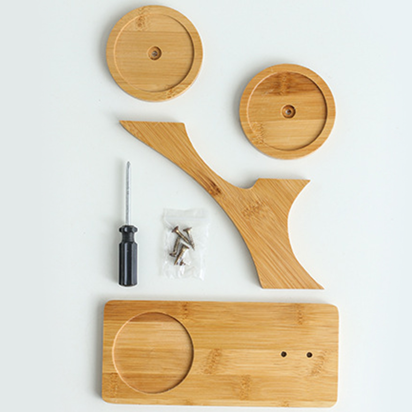 Three Slot Wooden Succulent Rack