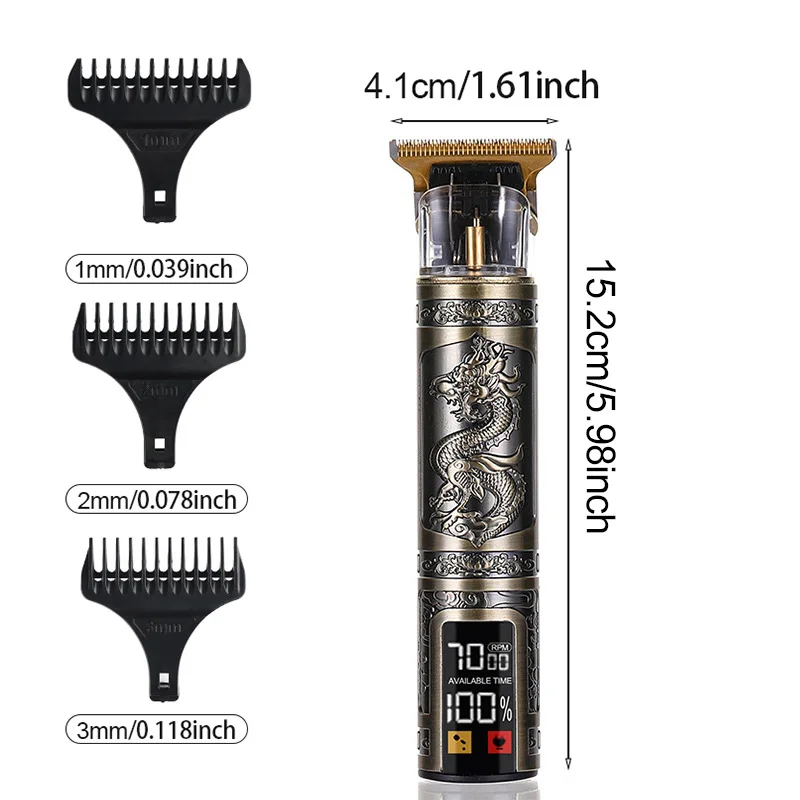 Three-speed Variable Gear T9 Hair Clipper Shaving Hair Trimming Hair Trimming Electric Shaver Boyfriend Gift Barber Three-speed Variable Gear T9 Hair Clipper Shaving Hair Trimming Hair Trimming Electric Shaver Boyfriend Gift Barber