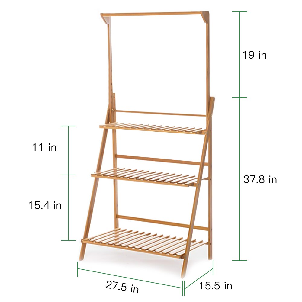 Three Tier Bamboo Plant Rack