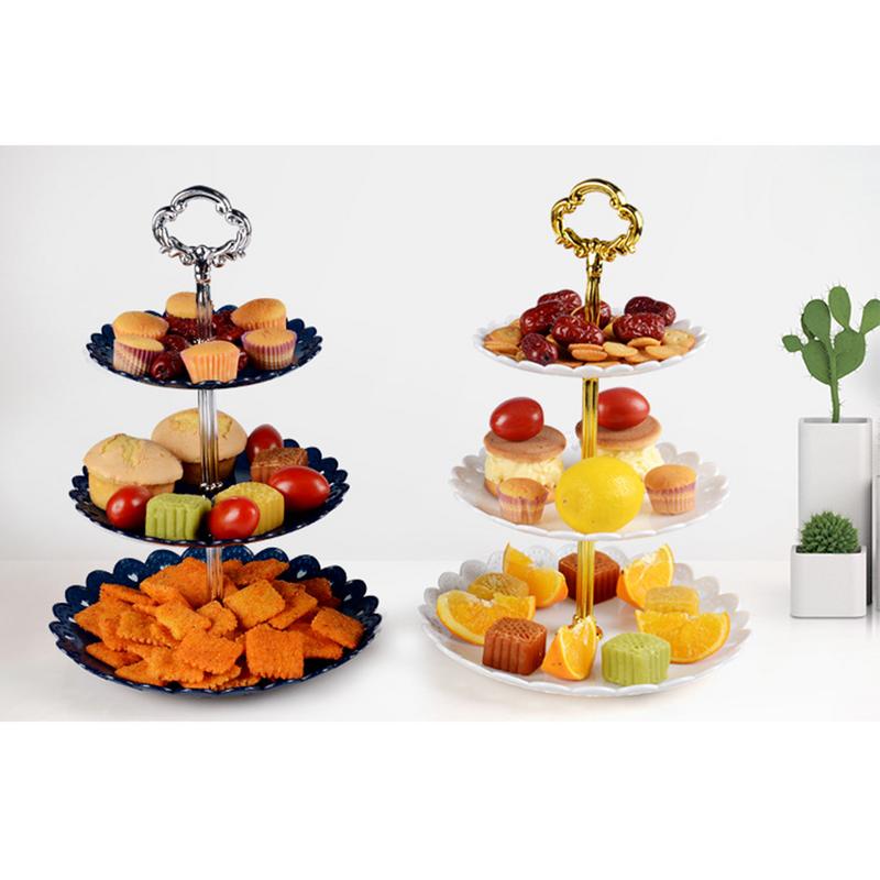 Three Tier Cake Stand Plastic Rack Three Tier Cake Stand Plastic Rack