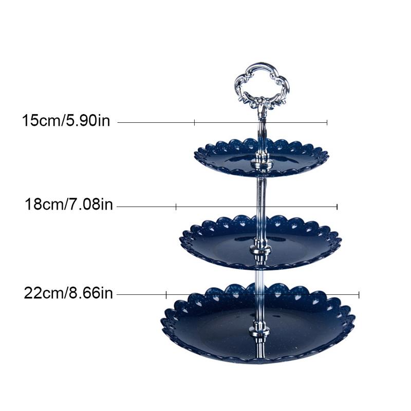 Three Tier Cake Stand Plastic Rack Three Tier Cake Stand Plastic Rack