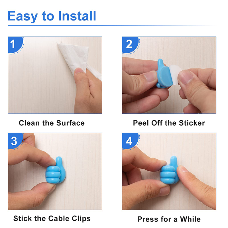 Thumbs Up Phone Charger Cord Holder (4 pcs) Thumbs Up Phone Charger Cord Holder (4 pcs)
