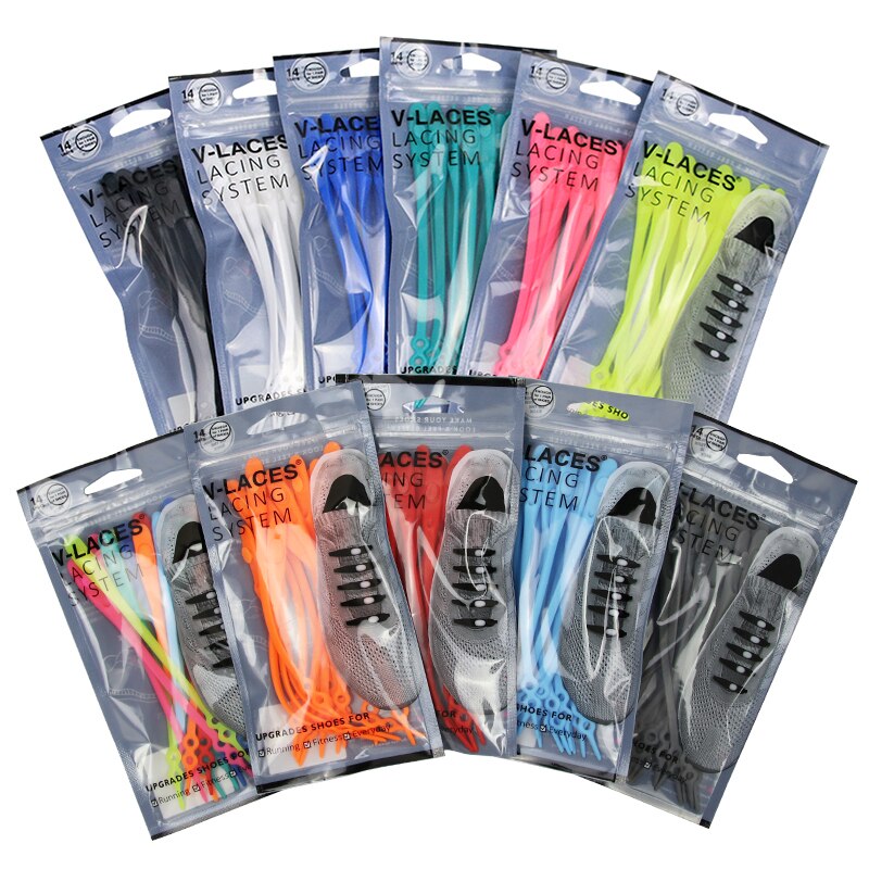 Tieless Shoelaces Silicone Laces (14pcs) Tieless Shoelaces Silicone Laces (14pcs)