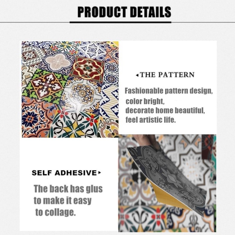 Tile Decal Mediterranean Style Design