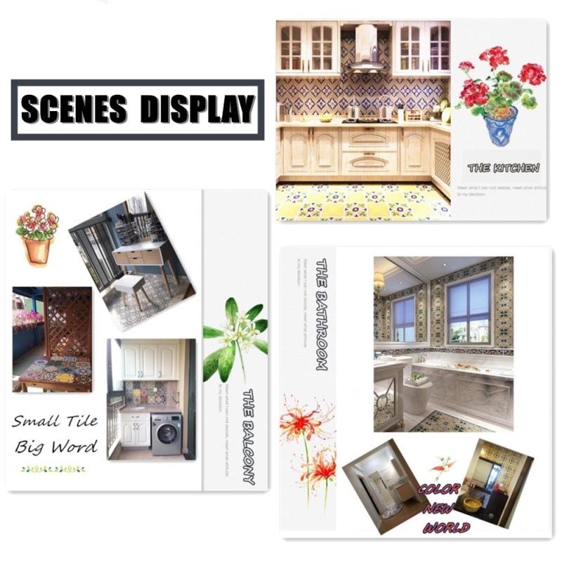 Tile Decal Mediterranean Style Design