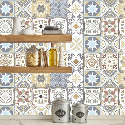 Tile Effect Wallpaper Sticker Tiles