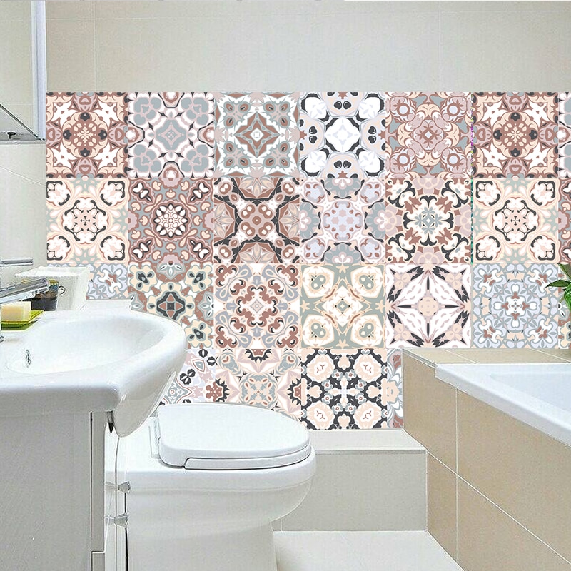 Tile Effect Wallpaper Sticker Tiles
