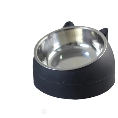 Tilted Cat Bowl Stainless Steel Feeder Tilted Cat Bowl Stainless Steel Feeder