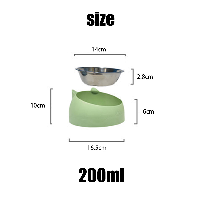 Tilted Cat Bowl Stainless Steel Feeder Tilted Cat Bowl Stainless Steel Feeder