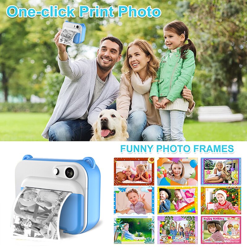 Timely Film Thermal Printing Children's Camera Digital Camera Photography Video 1080p Children's Gift Cultivate Be Fond Timely Film Thermal Printing Children's Camera Digital Camera Photography Video 1080p Children's Gift Cultivate Be Fond