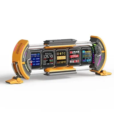 Times Gate Gaming Room Setup Digital Clock with Smart APP Control, WiFi Connect, RGB LED Display, Office Decor Cyberpunk Times Gate Gaming Room Setup Digital Clock with Smart APP Control, WiFi Connect, RGB LED Display, Office Decor Cyberpunk