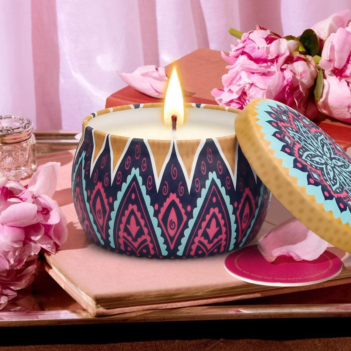 Tin Container Scented Candle Gift Set